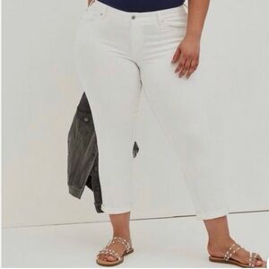 Torrid White Straight Leg Pants